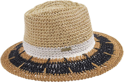 Seeberger Fedora Multicolour in Linen and Black 55423