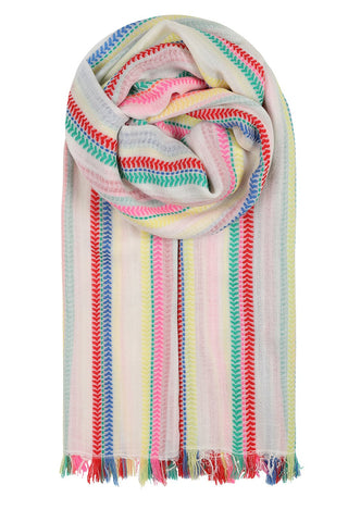 Ombre Scarf Cheerful Stripe 2485