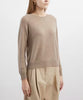 Jumper 1234 Crop Crew in Organic Light Brown