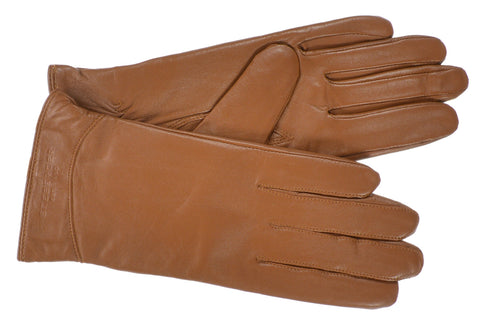 Seeberger Leather Gloves in Camel