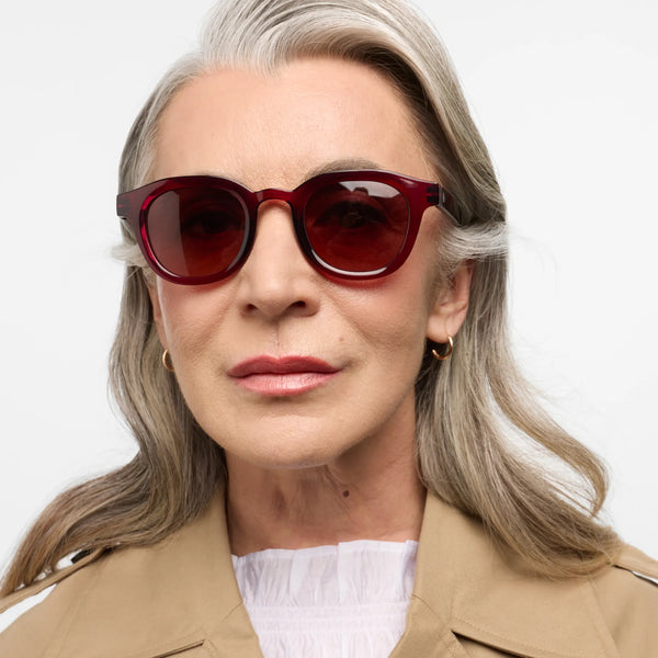 Barner Andy Glossy Cherry Laquer Prescription Sunglasses