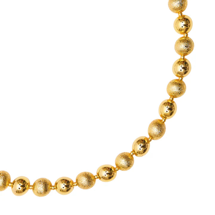 Talis Chains Textured Ball Choker - Gold