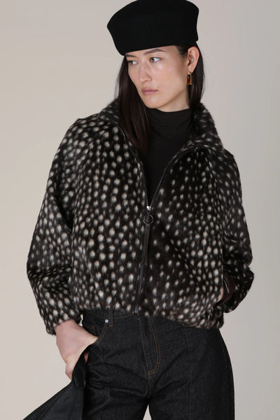 Vivere Willow Cheeta Print Jacket