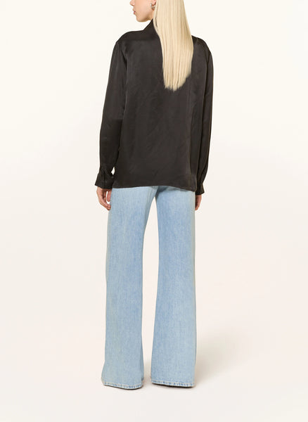 Heyanno Sandy Silk Shirt in Black