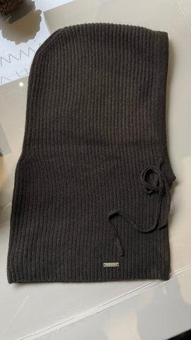 Seeberger Cashmere Balaclava in Rib Structure in Teak 19375-0
