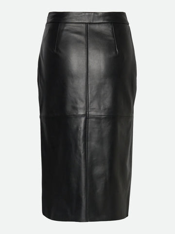 Rosemunde Leather Skirt in Black