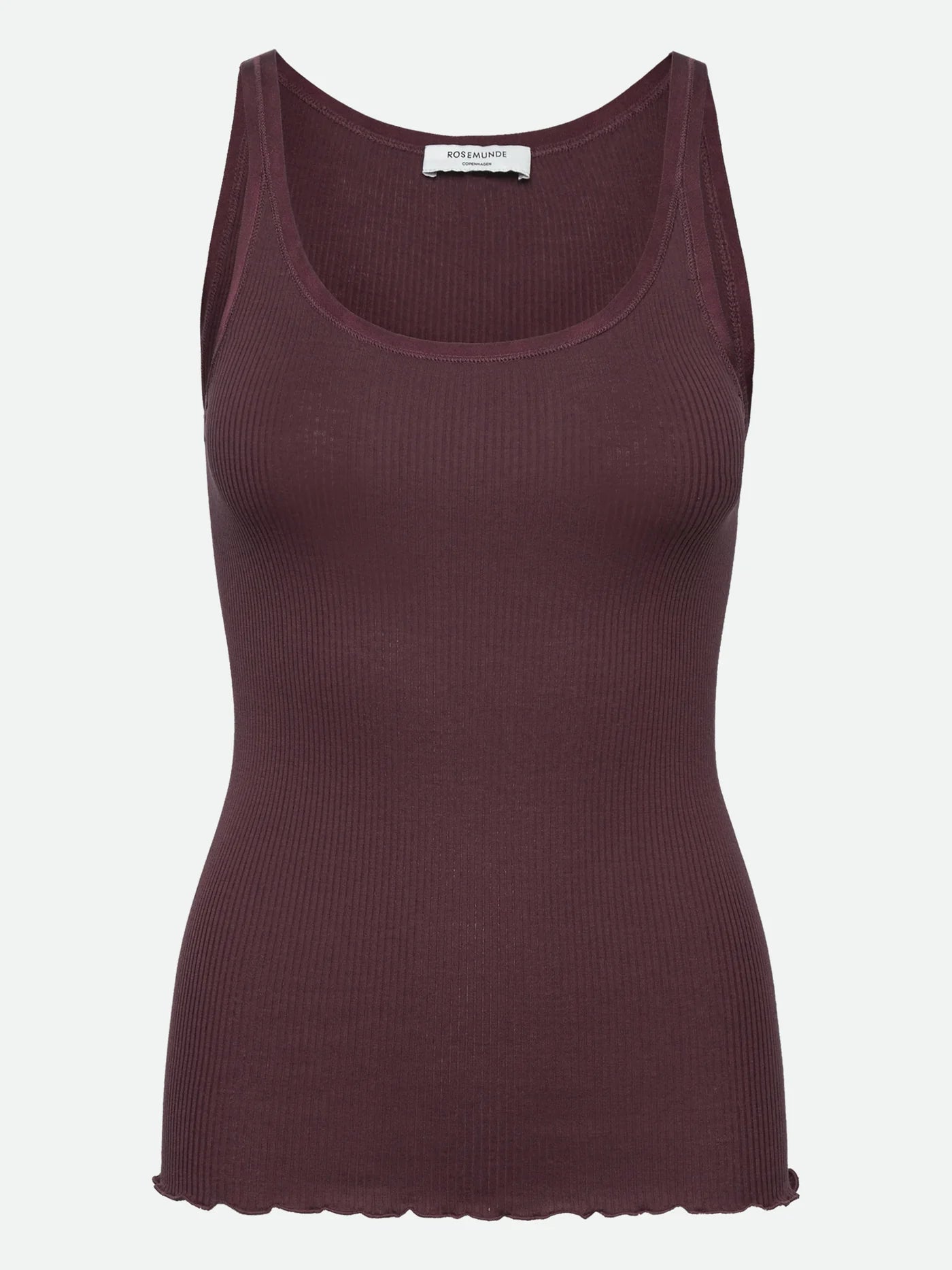 Rosemunde Belle U-Neck Strap Elastic Top in Fudge 5182