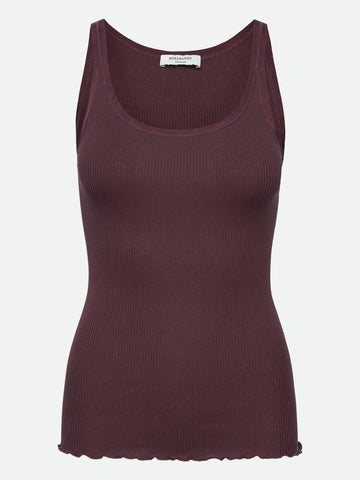 Rosemunde Belle U-Neck Strap Elastic Top in Fudge 5182