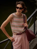 *COMING SOON* Varley Deeley Stripe Stitch Tank in Warm Taupe and Mellow Rose