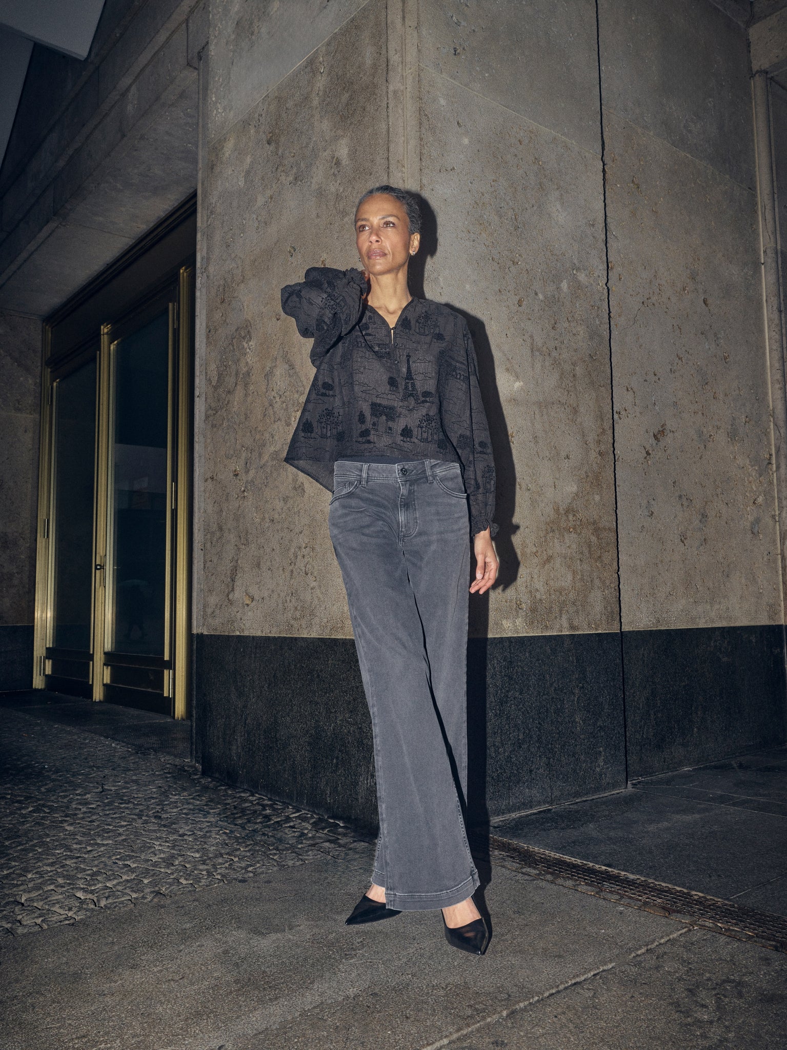 Mos Mosh Tazzin Tale Light Blouse in Black