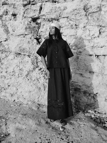 Mos Mosh Rooma Cotoni Shirt in Black