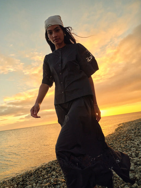 Mos Mosh Rooma Cotoni Shirt in Black
