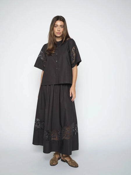 Mos Mosh Rooma Cotoni Shirt in Black