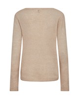 Mos Mosh Mape Sophia V-Neck Knit in Doeskin