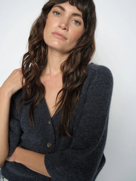 Mos Mosh Thora Lizet Knit Cardigan in India Ink