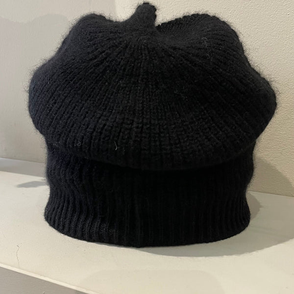 Seeberger Cashmere Headsock Hat in Black 18604-0