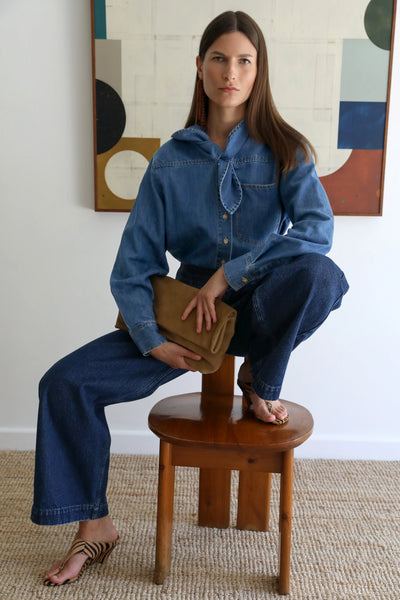vivere Elif Shirt in Denim
