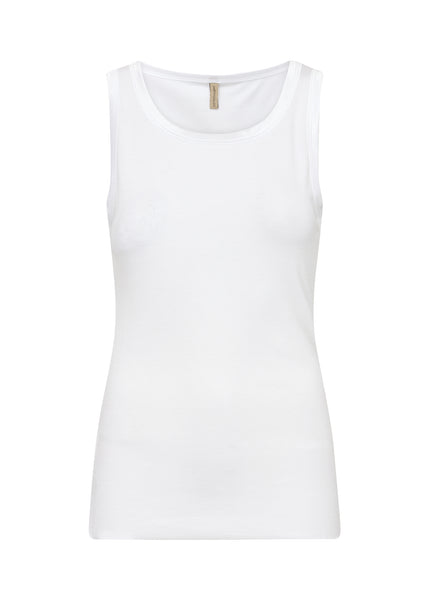 Soya Concept Ryan Vest Top in White 24749