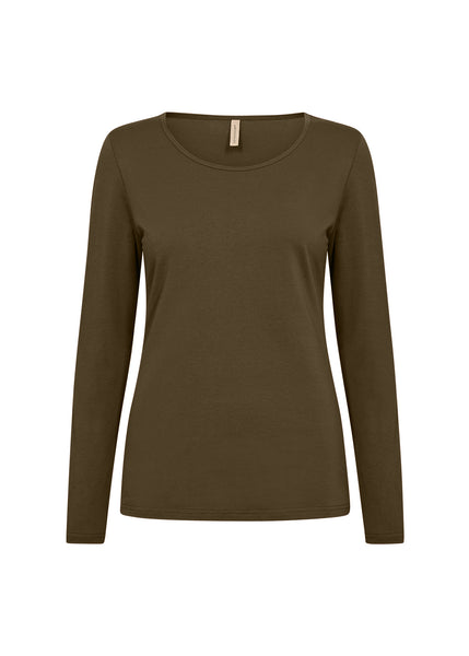 Soya concept Pylle Top in Brown 24839
