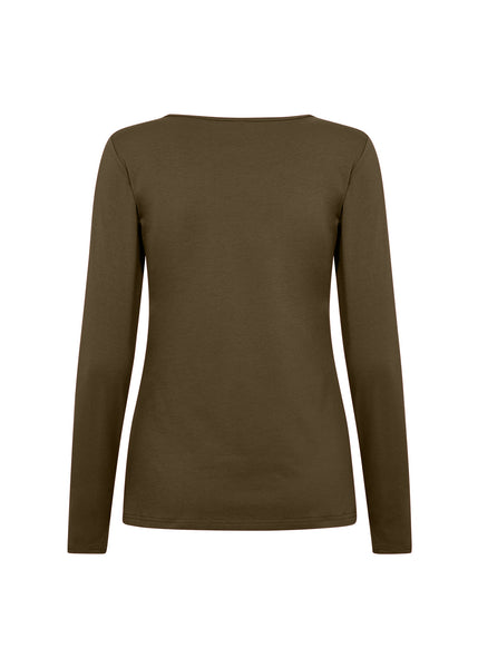 Soya concept Pylle Top in Brown 24839