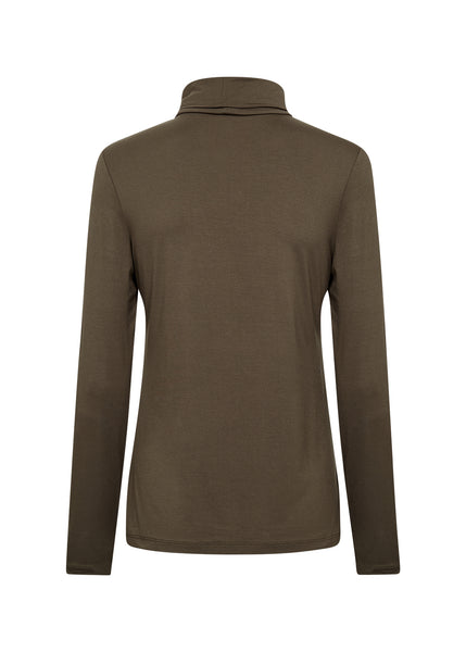 Soya Concept Marica 12 Jersey T-shirt in Chocolate Plum 28464