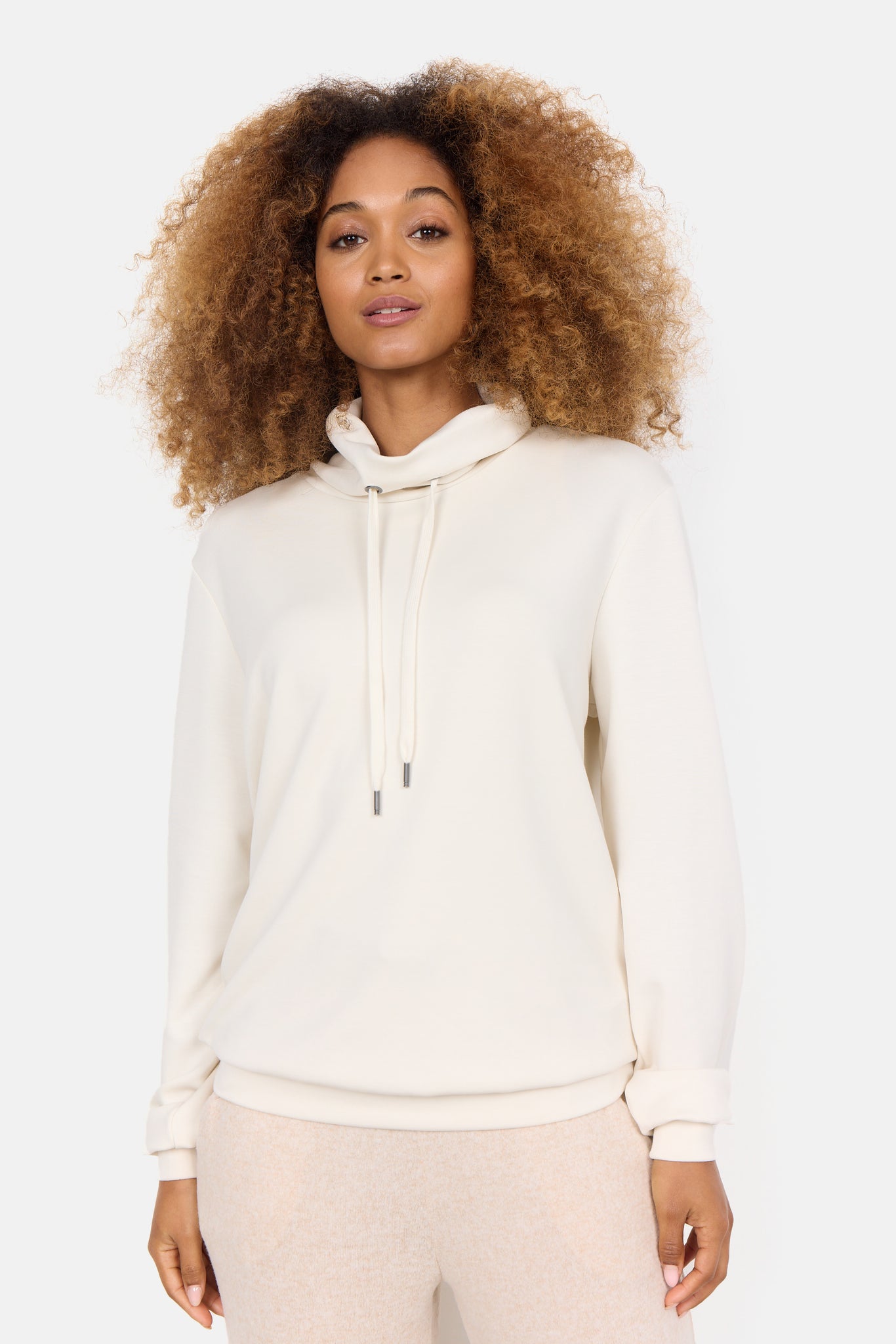 Soya Concept Banu Sweatshirt in Cream 26005