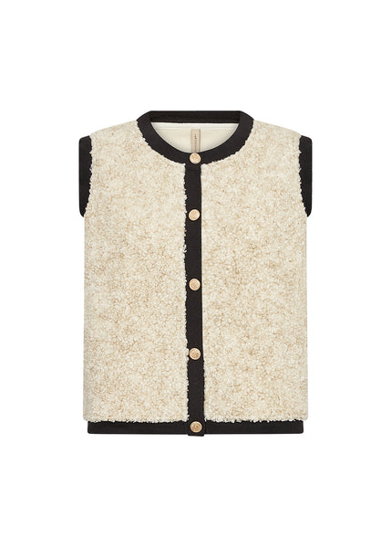 Soya Concept Bessie 6 Waistcoat in Cream Melange 27455