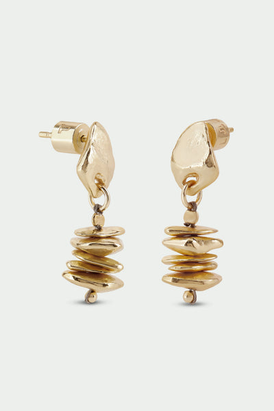 Tutti Row Earrings in Gold