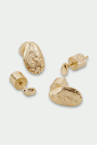 Tutti Stone Earring Set in Gold