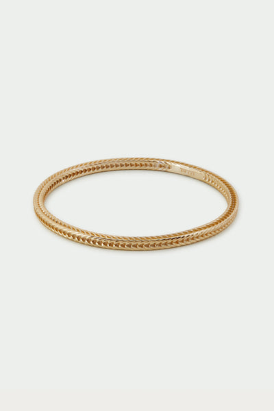 Tutti Woven Bangle in Gold