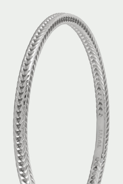 Tutti Woven Bangle in Silver