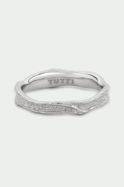 Tutti Branch Organic Ring in Silver