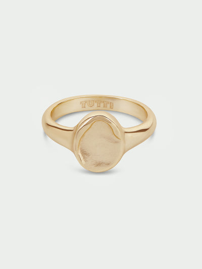 Tutti & Co Aster Pinky Ring in Gold