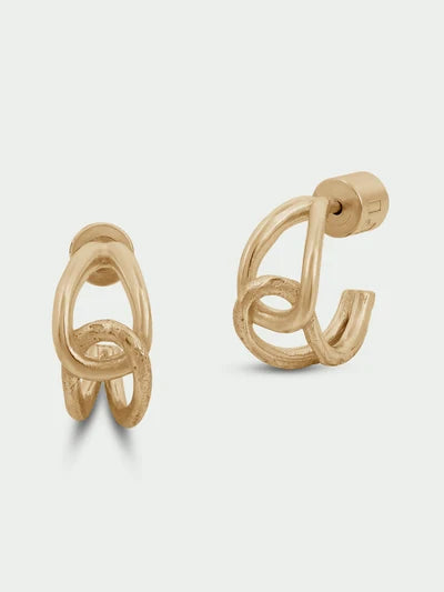 Tutti & Co Alder Earrings in Gold