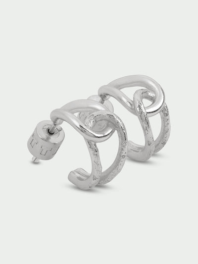 Tutti & Co Alder Earrings in Silver