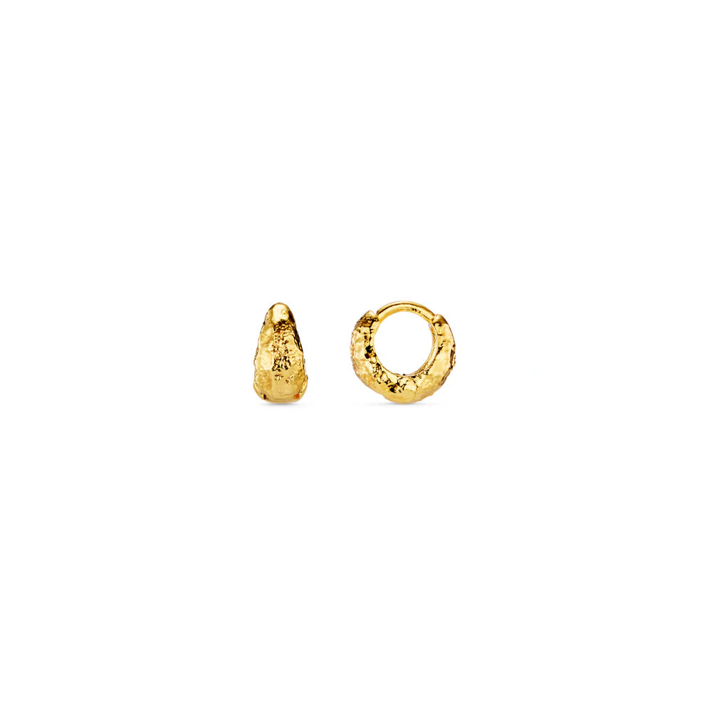 Orelia Tiny Tapered Hoop Earrings