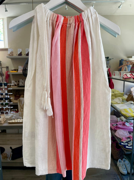 Gustav Jayla Knit Halter Neck in Off White