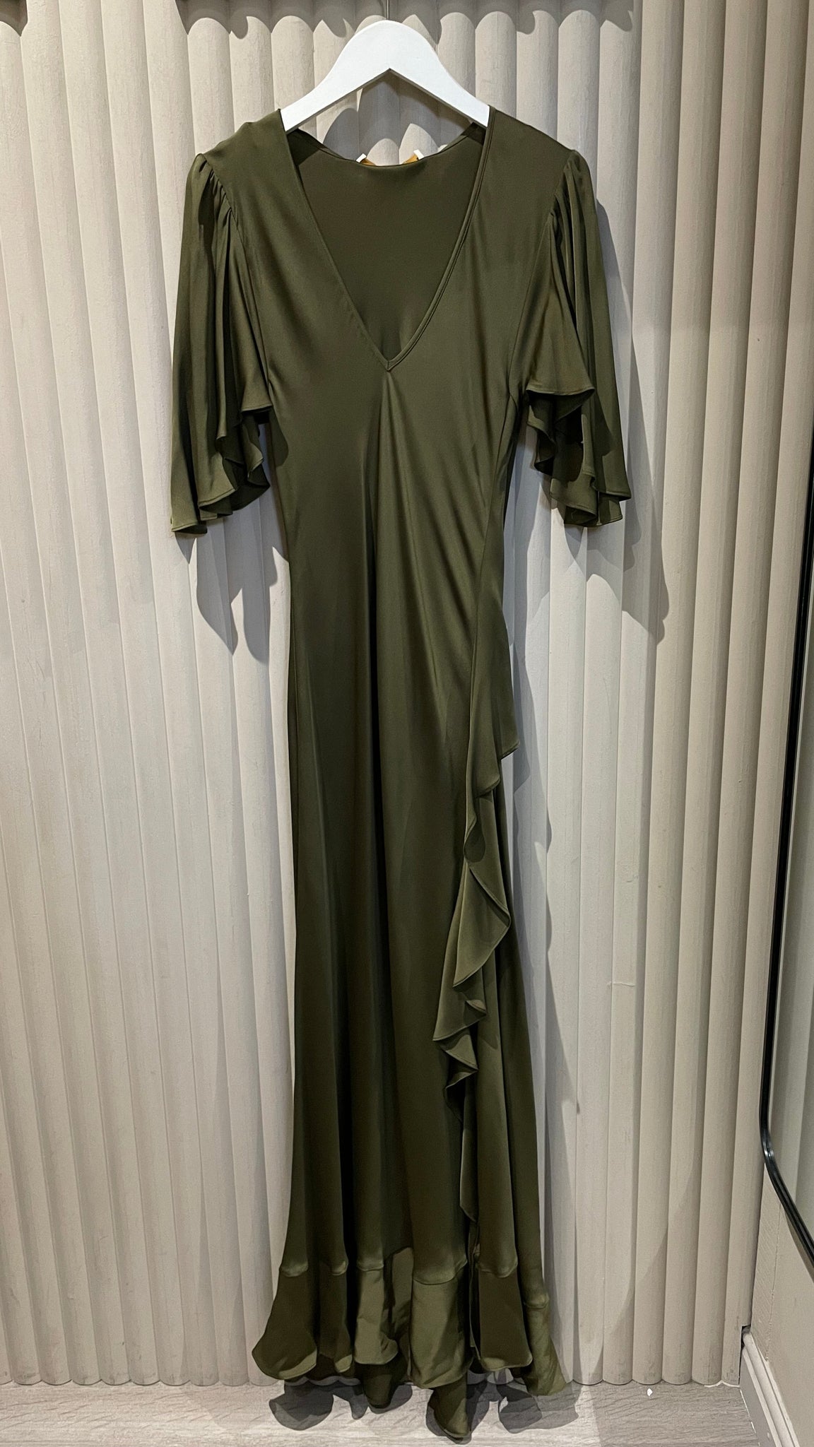 Silk95five Arizona Silk Dress in Chesterfield Green