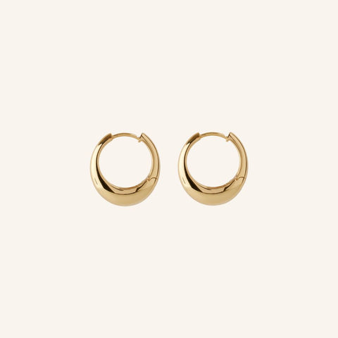 Pernille Corydon Globe Huggies Earrings in Gold