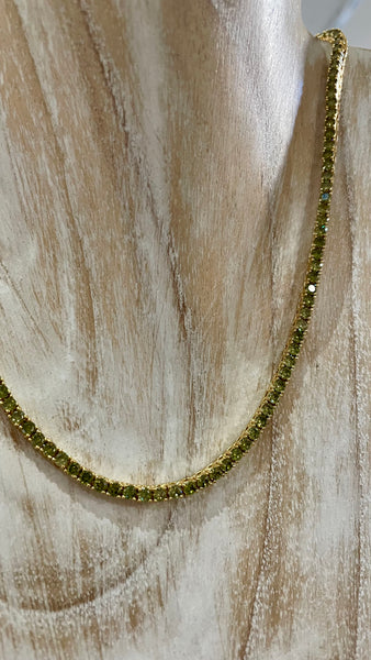 Talis Chains Tennis Choker - Green