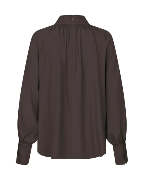 Dea Kudibal Madelaine Blouse with Drape Detail in Soli
