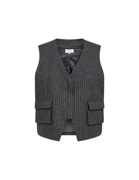 Levete Room Iris Waistcoat in Dark Grey