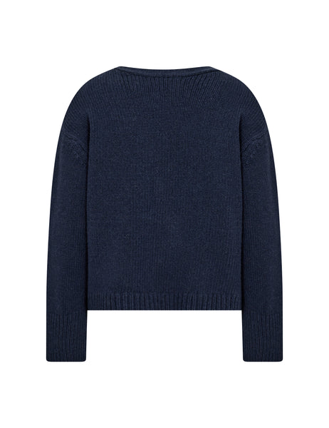 Levete Room Perle Cardigan in Mood Indigo