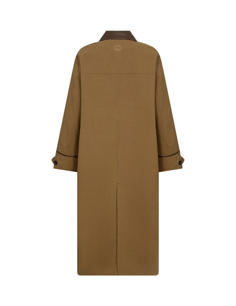 Levete Room Maggie 2 Jacket in Gothic Olive Brown coat on a white background