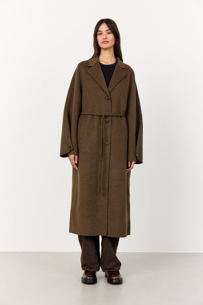 Levete Room Owa 33 Jacket in Coffee Melang