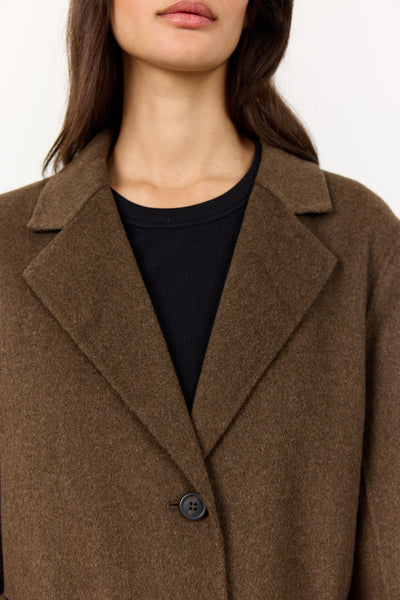 Levete Room Owa 33 Jacket in Coffee Melang