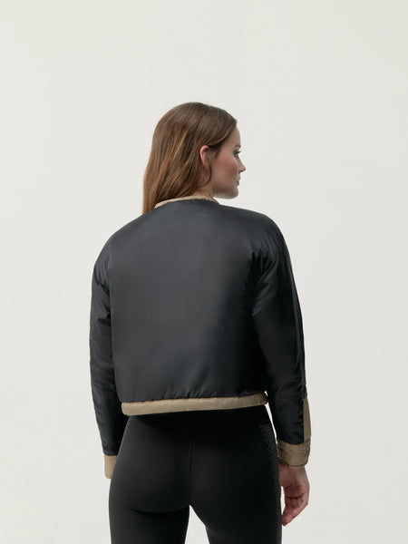 Born Living Yoga Tove Reversible Jacket in Stick / Black