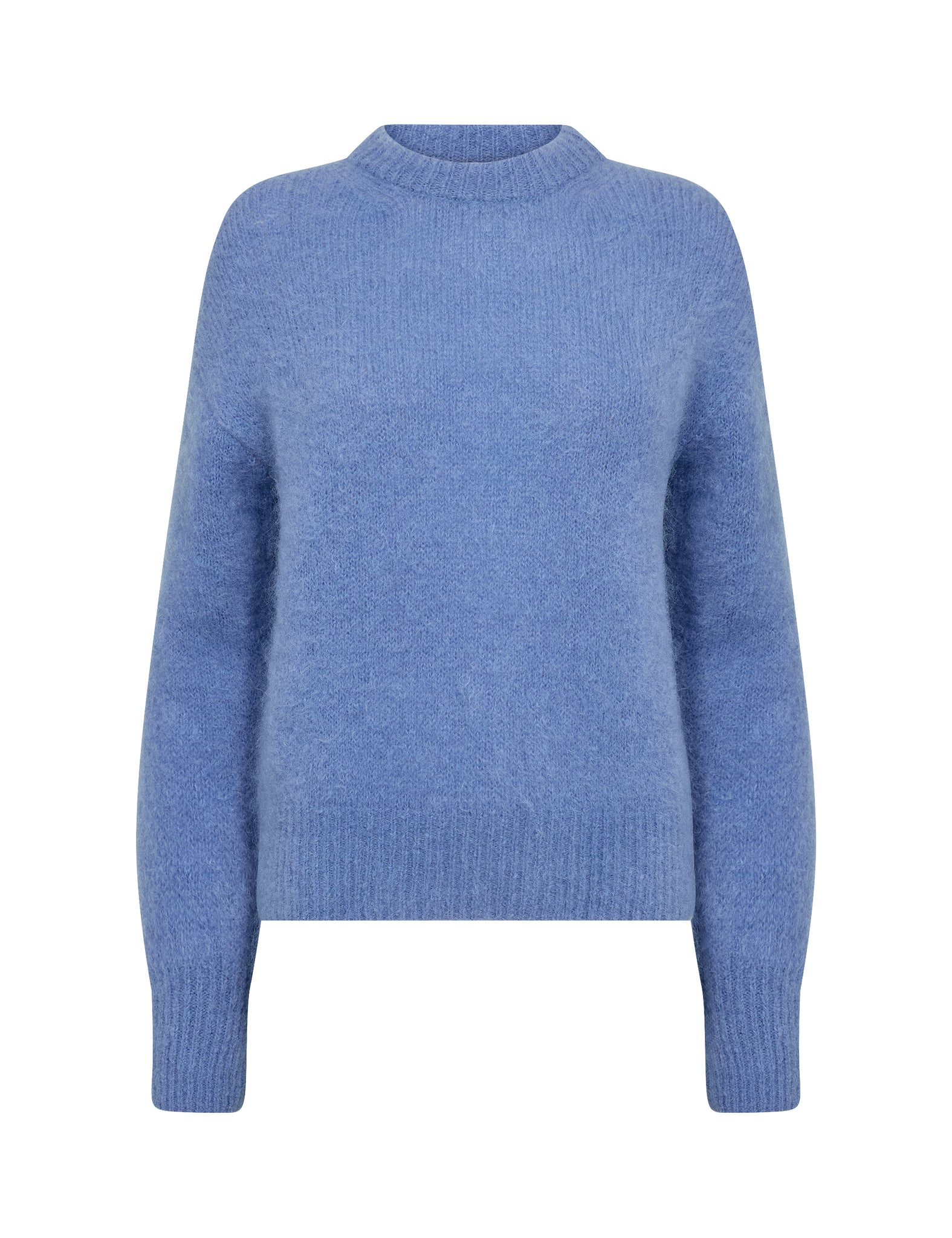 Levete Room Noreen 1 Pullover in Azurine Blue sweater on a white background