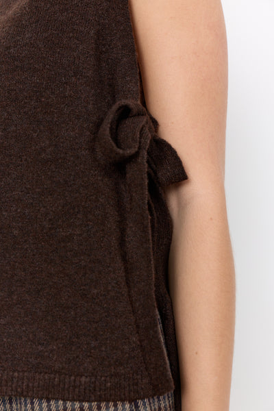 Soya Concept Orlean 16 Waistcoat in Chocolate Plum 33869