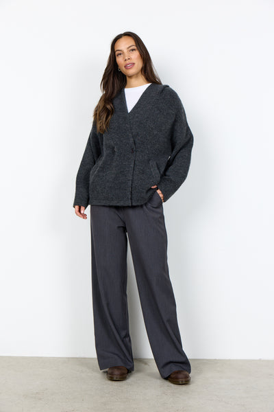 Soya Concept Herla 4 Cardigan in Dark Earth Melange 33877